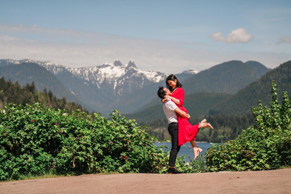 North Vancouver Cleveland Dam Engagement Photos: April and John’s Love Story